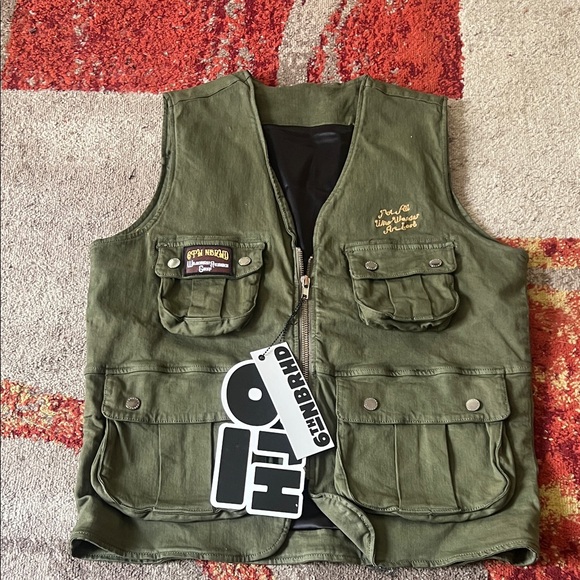 Genuine Brand Green Utility Vest - Picture 1 of 3